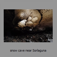snow cave near Sorlaguna